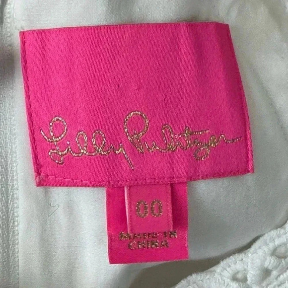 Lilly Pulitzer 00 Charlize Stretch Shift Dress Resort White Lined Halter Bridal - Picture 3 of 10